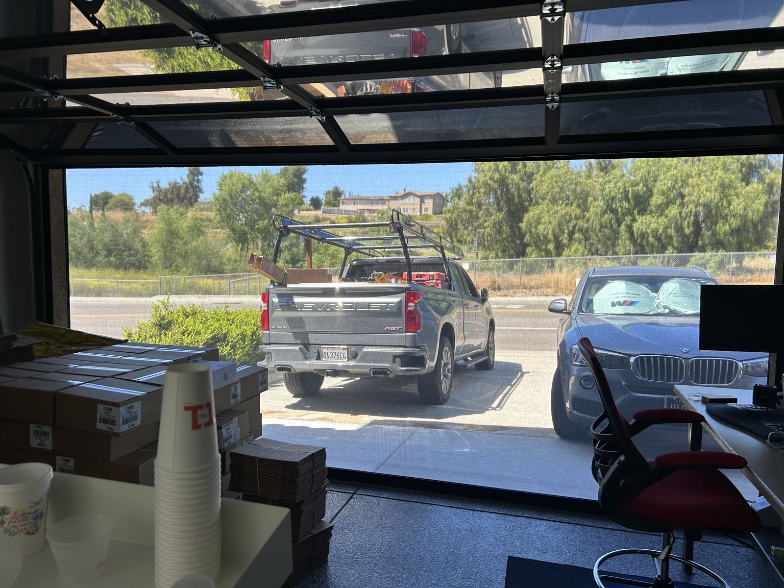Garage PowerScreen deployed — Bonita, CA