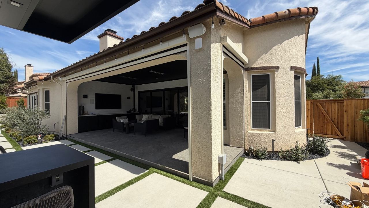 PowerScreen patio install — Rocklin, CA